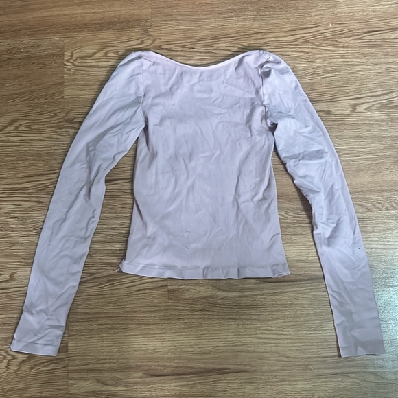 Free People Intimidately Stay Here Seamless Longsleeve size M/L - Picture 3 of 3